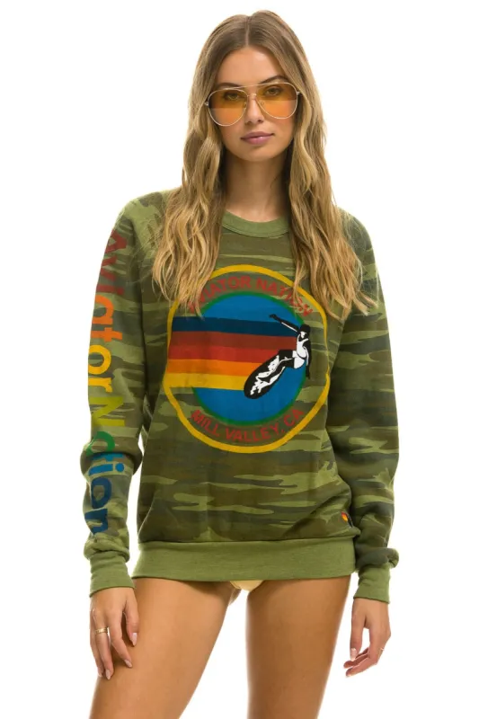 AVIATOR NATION MILL VALLEY  SWEATSHIRT - CAMO sold by Aviator Nation