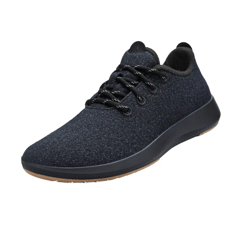 Women's Wool Runner Mizzles - Natural Black (Rugged Khaki Sole) sold by allbirds