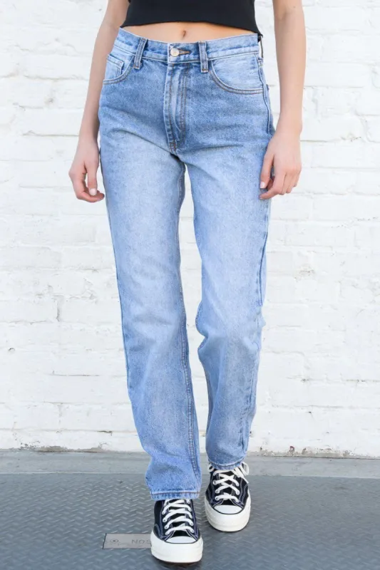 Molly Light Wash Jeans sold by Brandy Melville