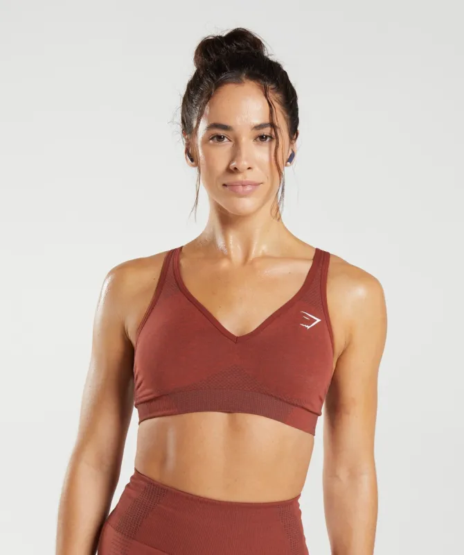 Vital Seamless 2.0 V Neck Sports Bra sold by Gymshark