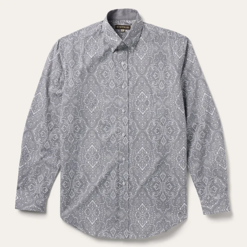 Highland Paisley Button-Front Shirt sold by Stetson