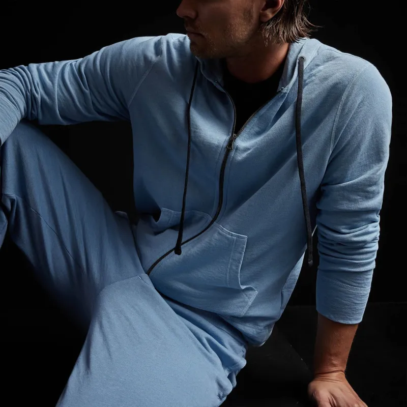 Vintage French Terry Zip Up Hoodie - Delta Pigment sold by James Perse