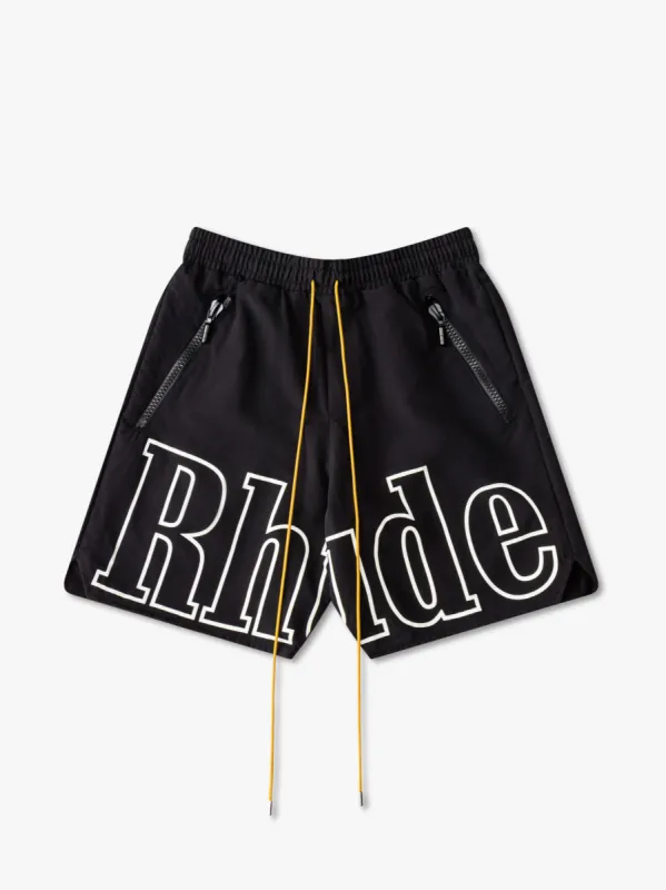 RH LOGO SHORTS sold by Rhude