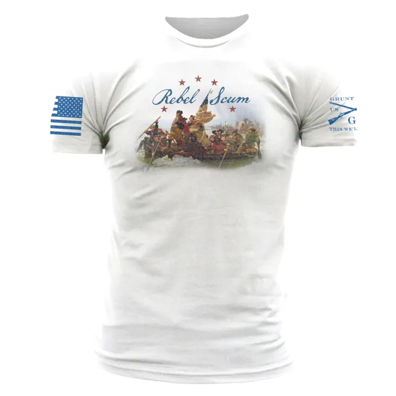 Rebel Scum T-Shirt - White sold by Grunt Style