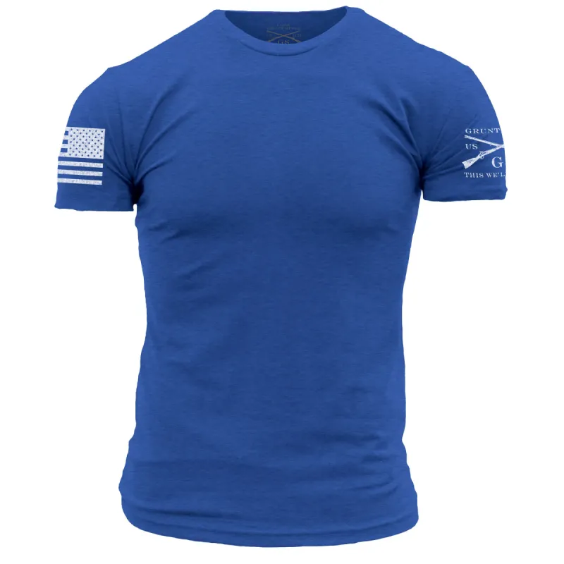 Basic Crew T-Shirt - Royal sold by Grunt Style