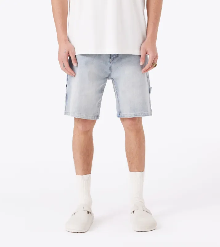 Carpenter Denim Short Lt Blue sold by Zanerobe