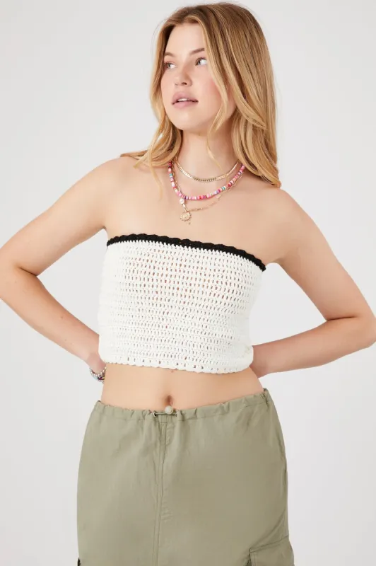 Knit Cropped Tube Top sold by Urban Planet