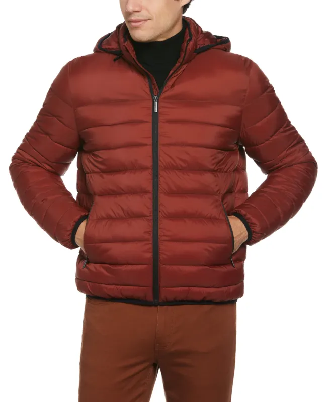 Lightweight Hooded Puffer Jacket sold by Perry Ellis