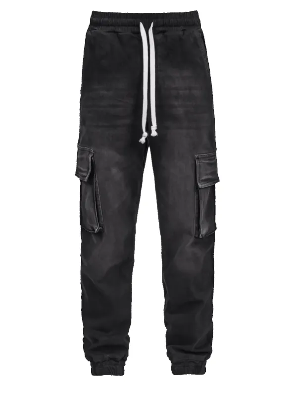 Cargo Jogger Denim - Black sold by reputation studios