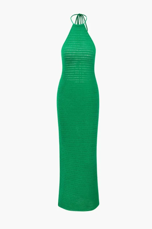 Halter Neck Backless Knit Dress sold by Micas