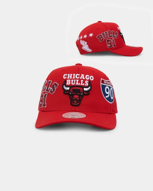 Mitchell & Ness Chicago Bulls 'Highway' Pro Crown Snapback Red sold by Culture Kings