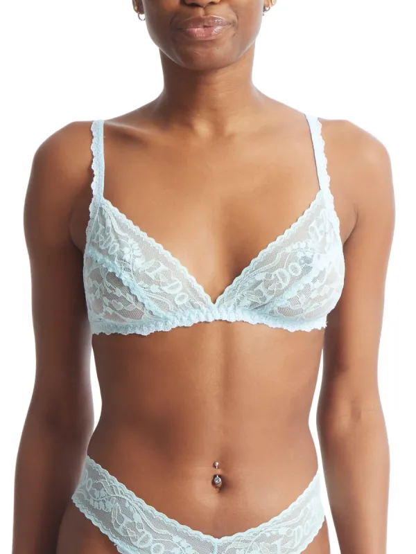 I Do Shimmer Bralette Powder Blue sold by Hanky Panky