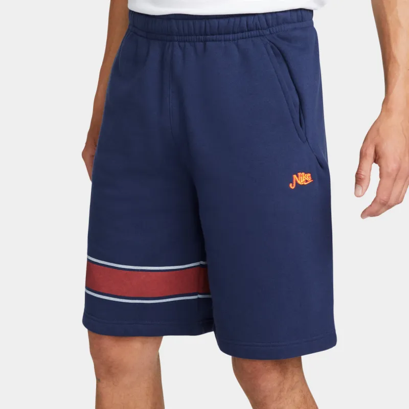 Nike Sportswear Club French Terry Varsity Shorts / Midnight Navy sold by JD Sports