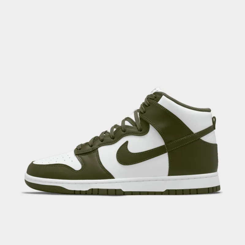 Nike Dunk High Retro White / Cargo Khaki sold by JD Sports