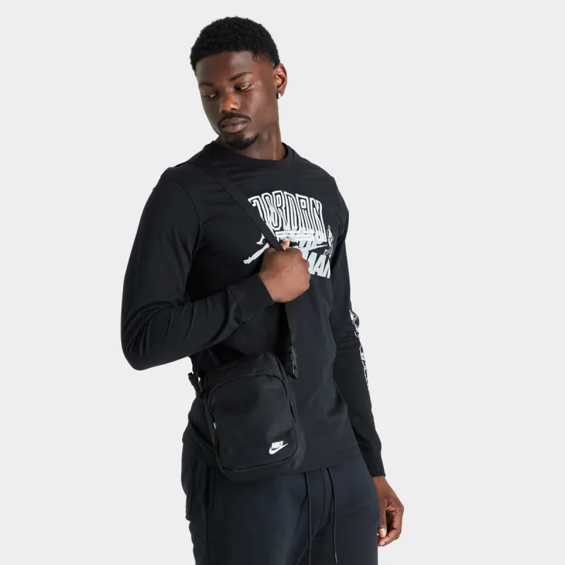 Nike Heritage Crossbody Bag Black / Black - White sold by JD Sports