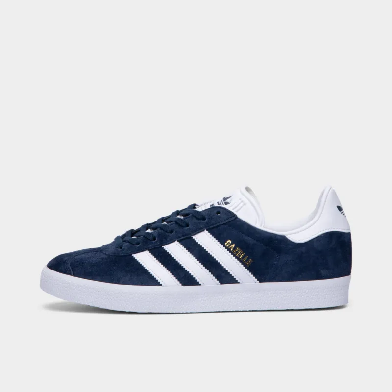 adidas Originals Gazelle Collegiate Navy / White - Gold Metallic sold by JD Sports