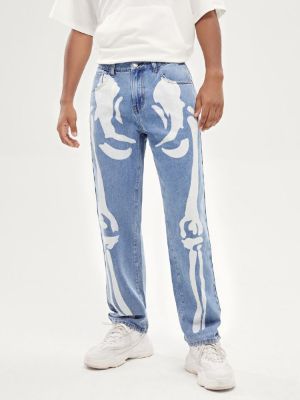 SHEIN Homme Jean imprimé squelette sold by SHEIN