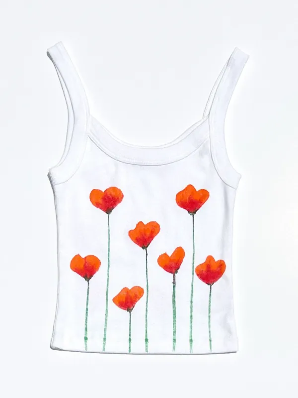 Birthday Girl Harley Tank - Poppies sold by Lisa Says Gah