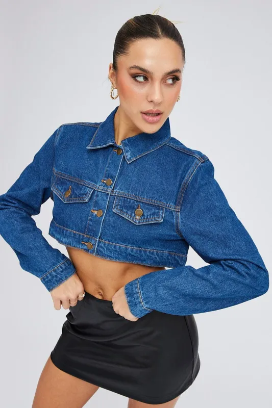 Denim Jacket Long Sleeve sold by Ally Fashion