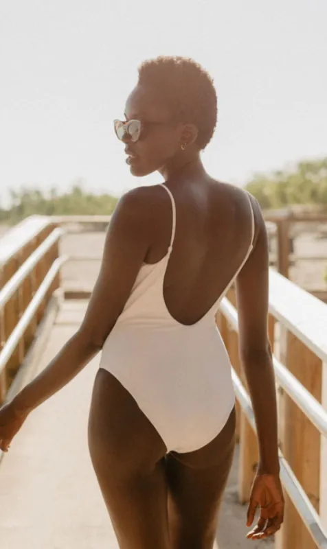 Napa One Piece - White sold by Prairie Swim