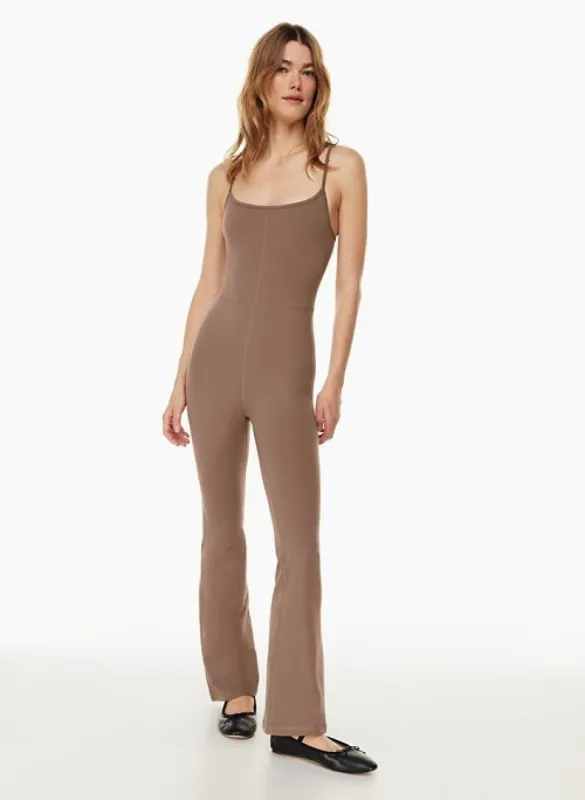 divinity kick flare jumpsuit sold by Aritzia