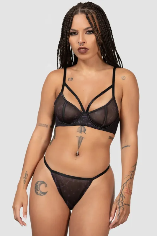 Garnetta Strappy Bra sold by Killstar