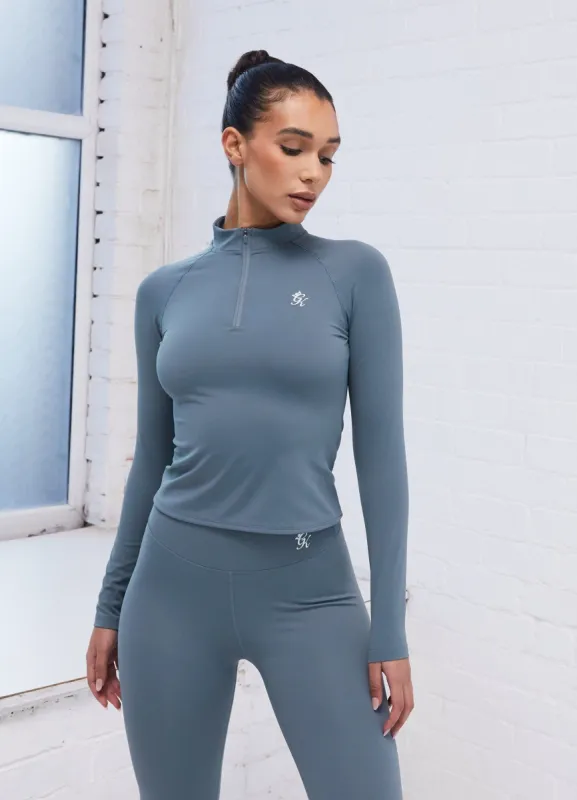 Gym King 365 Ls 1/4 Zip - Petrol Blue sold by The Gym King