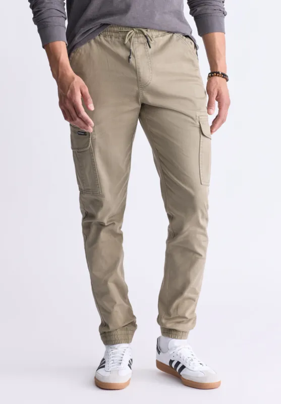 Cargo Tom Men's Jogger Pants in Olive Green - BM22930 sold by Buffalo David Bitton