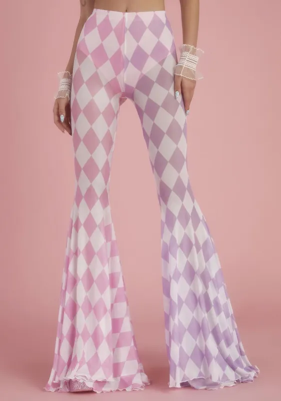 Put On A Show Mesh Flares sold by Dolls Kill