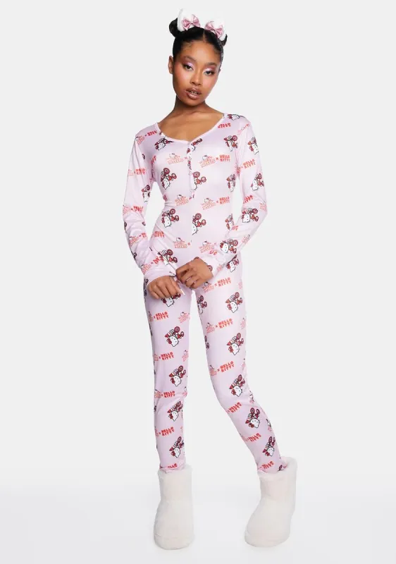 Pink Onesie Pajamas sold by Dolls Kill