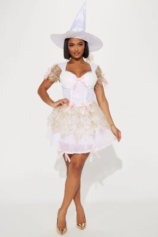 The Good Witch 2 Piece Costume Set - White sold by Fashion Nova