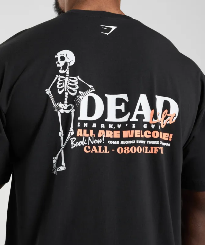 Gymshark Dead Lift T-Shirt - Black sold by Gymshark