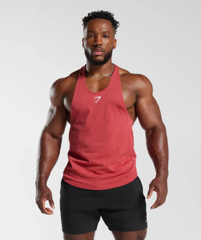 Gymshark React Stringer - Sundried Red sold by Gymshark