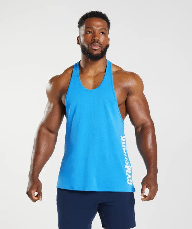 Gymshark Slice Stringer - Electric Blue sold by Gymshark