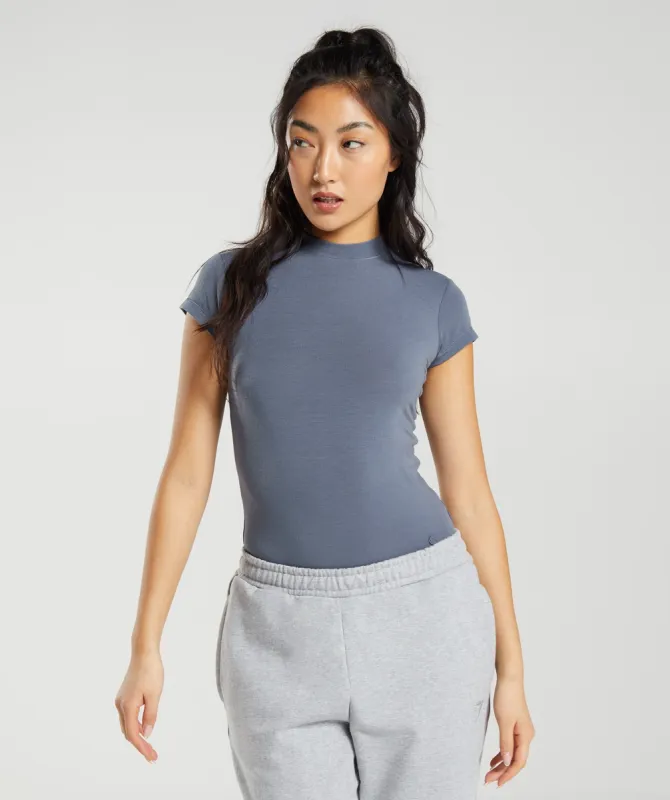 Gymshark Jersey Body Fit T-Shirt - Evening Blue sold by Gymshark