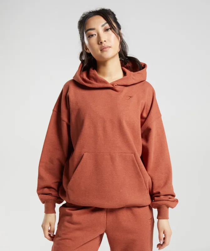 Gymshark Rest Day Sweats Hoodie - Cinnamon Brown Marl sold by Gymshark