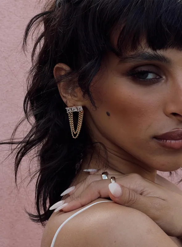 Julita Earrings Gold sold by Princess Polly