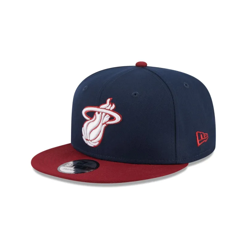 Miami Heat Color Pack Navy 9FIFTY Snapback Hat sold by New Era