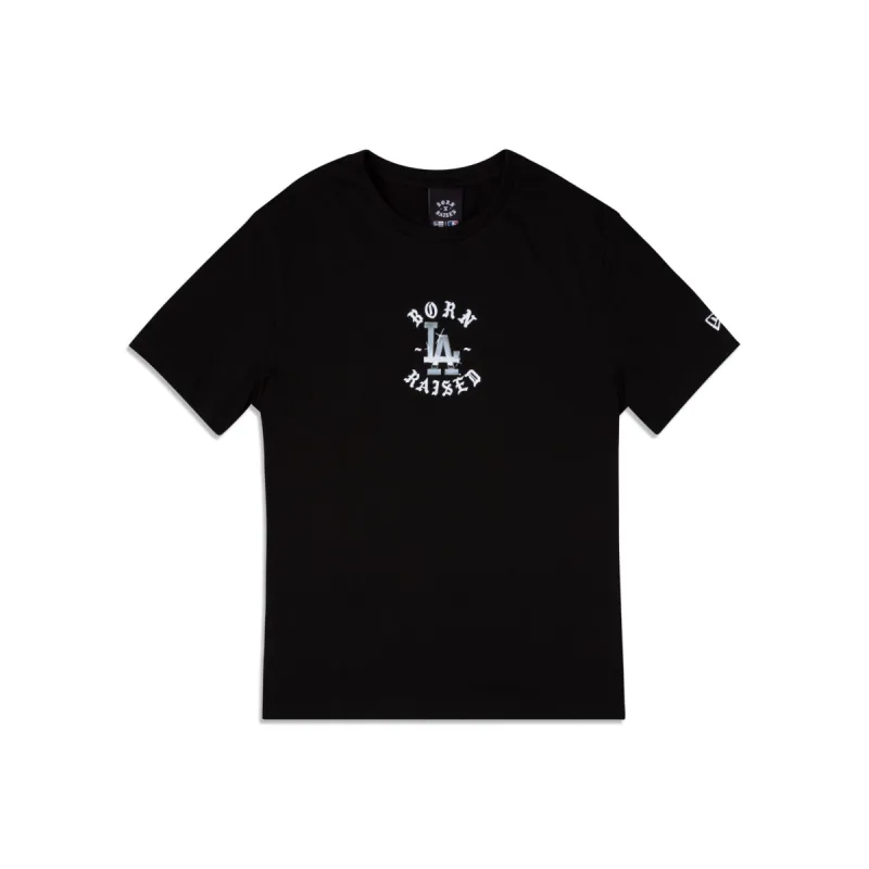 Born X Raised Los Angeles Dodgers Black T-Shirt sold by New Era