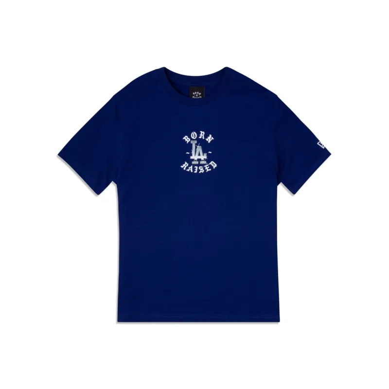 Born X Raised Los Angeles Dodgers Blue T-Shirt sold by New Era