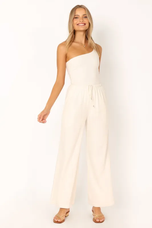 Harley Pant - White sold by Petal & Pup