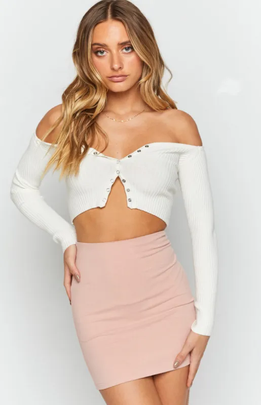 Say So Mini Skirt Pink sold by Beginning Boutique