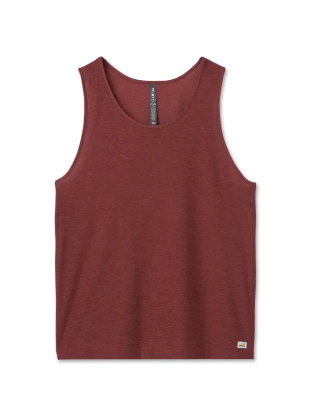 Strato Tech Tank | Earth Red Heather sold by Vuori