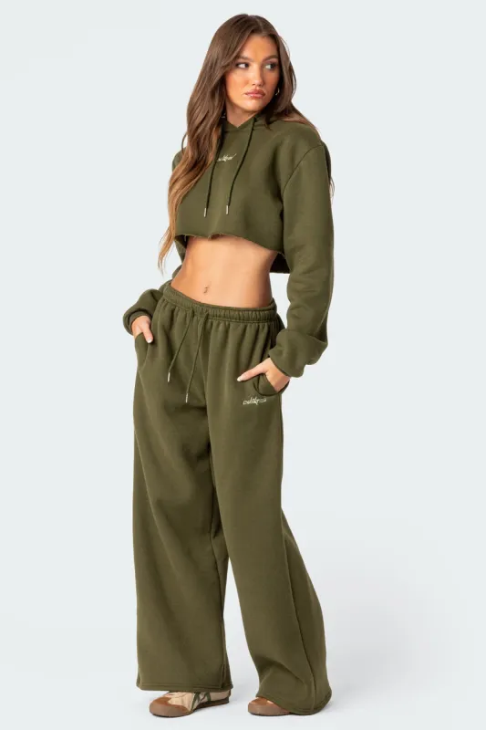 Brenna Low Rise Wide Sweatpants sold by Edikted