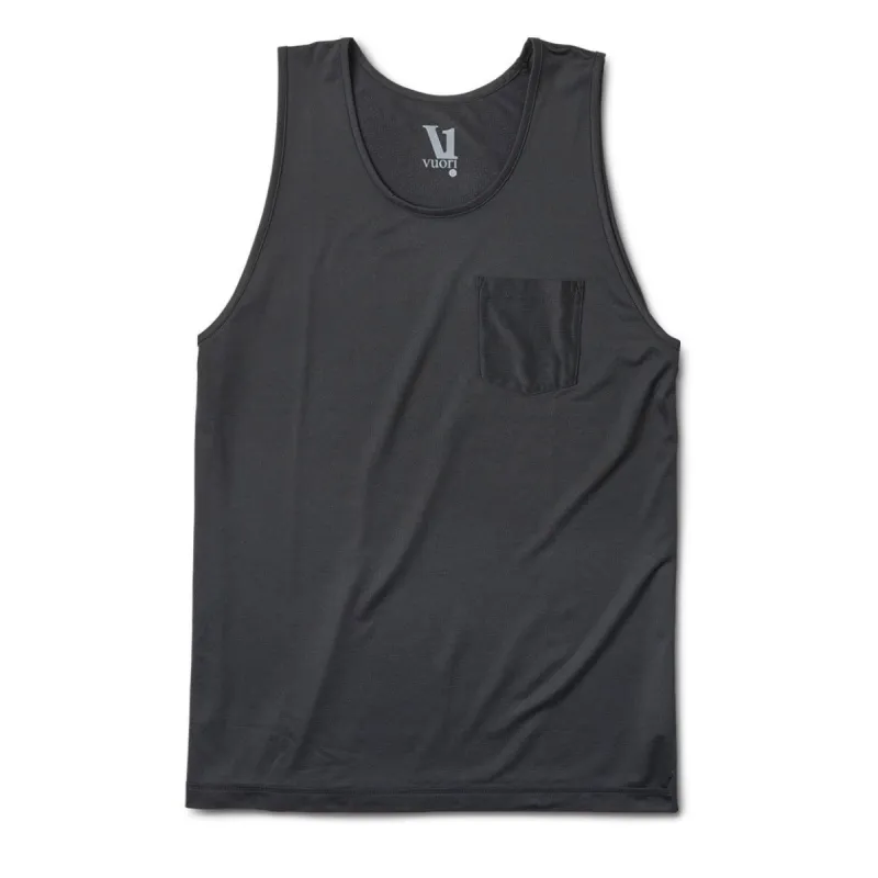 Tradewind Performance Tank | Black sold by Vuori
