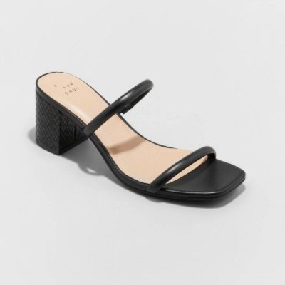 Women's Cris Mule Heels - A New Day™ Black 7 sold by Target