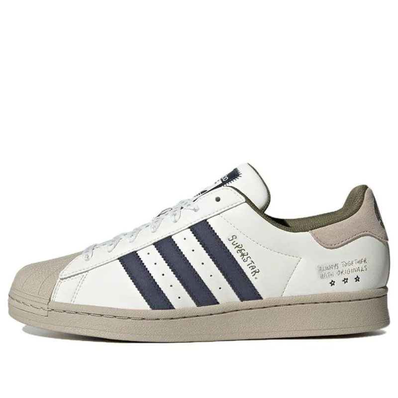 Adidas Originals Superstar 'White Beige Navy' IG3852 sold by KicksCrew