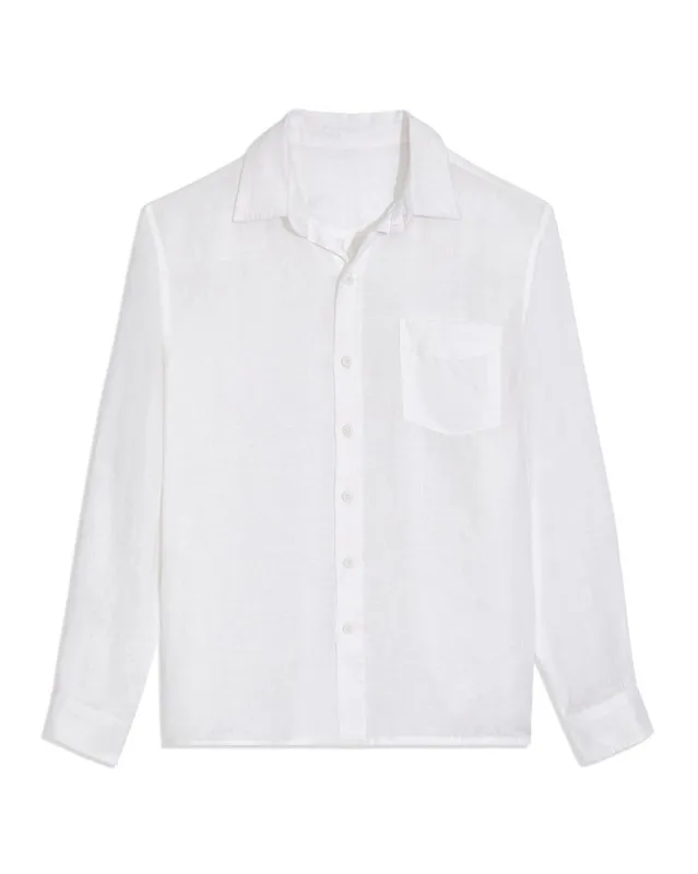 Men's Long Sleeve Linen Button Down Shirt sold by WeWoreWhat