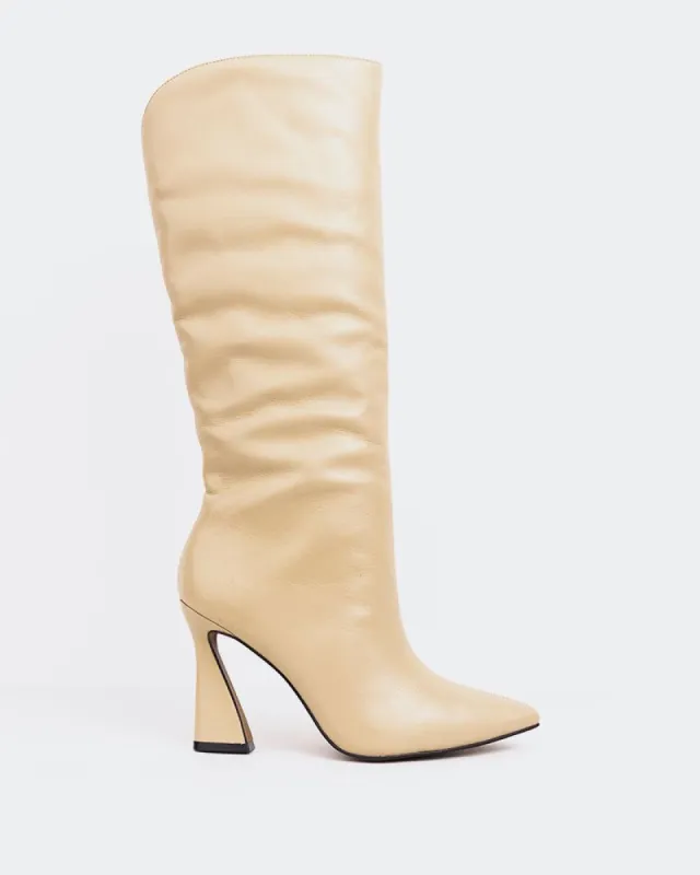 Gatoula Beige Leather sold by L'Intervalle