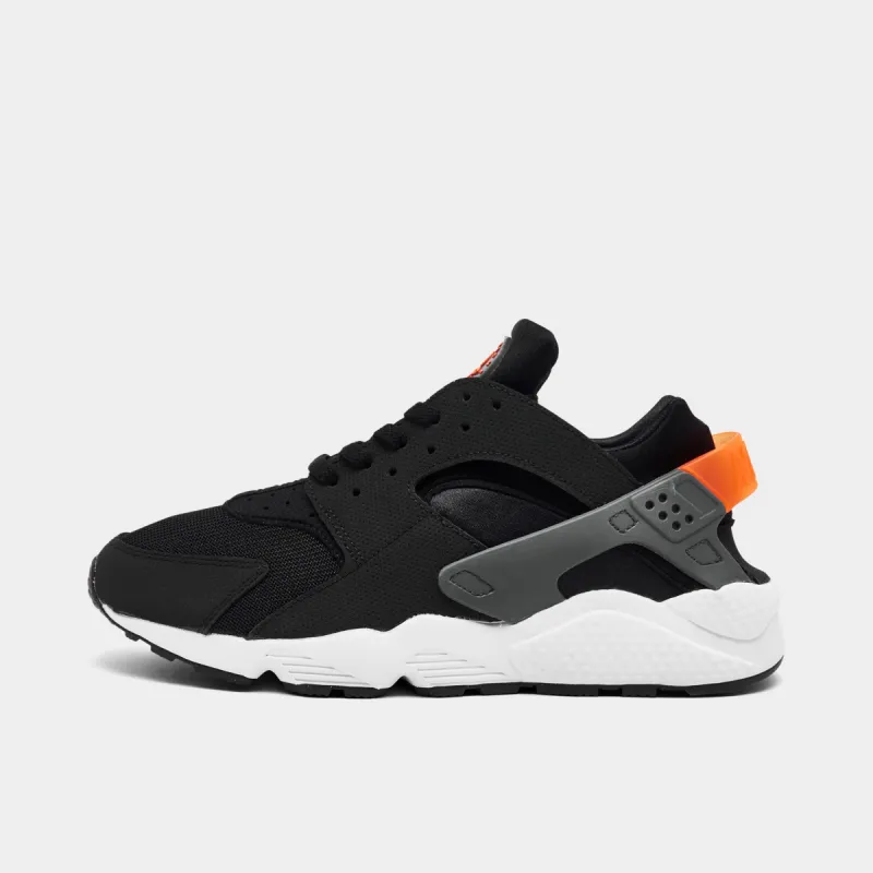 Nike Air Huarache Black / Iron Grey - Safety Orange sold by JD Sports
